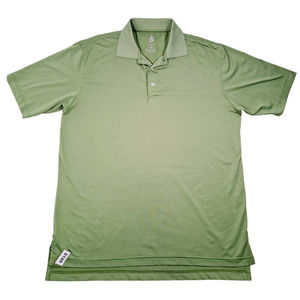 Turtleson Men's Polyester Polo Shirt Lime Green Medium